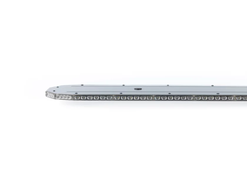 SoundOff Signal mPower lichtbalk met zilveren behuizing en LED-modules van Marelko
