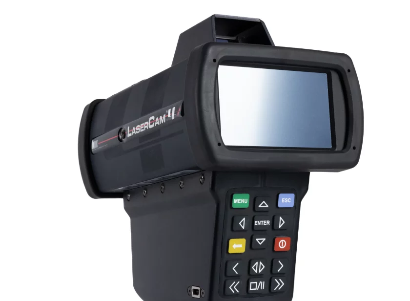 LaserCam 4 lasergun met display en bedieningspaneel van Marelko