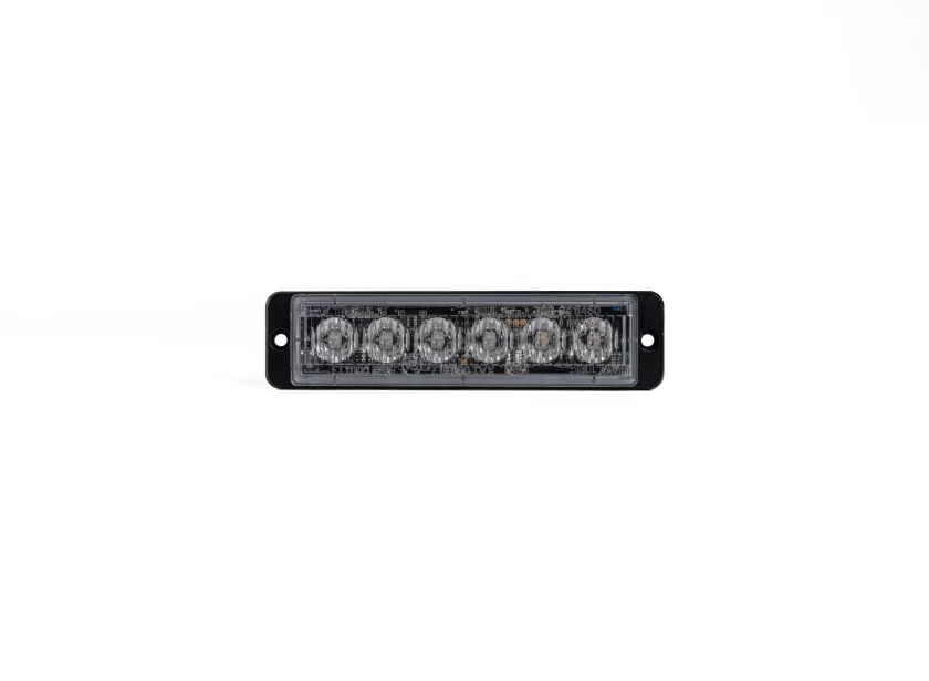 Ultra Slim 6 LED warning light van Marelko met heldere lens