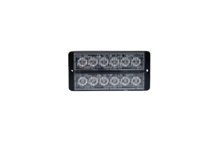 Ultra Slim 2x 6 LED Warning Light flitser met heldere lens van Marelko