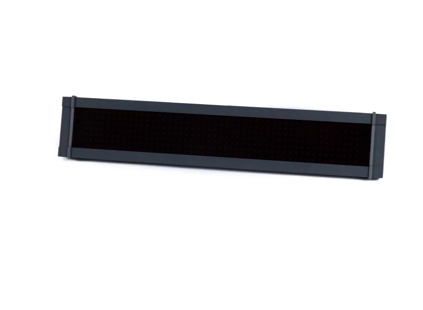 H565-R tekstbord uitgeschakeld met aluminium behuizing van Marelko