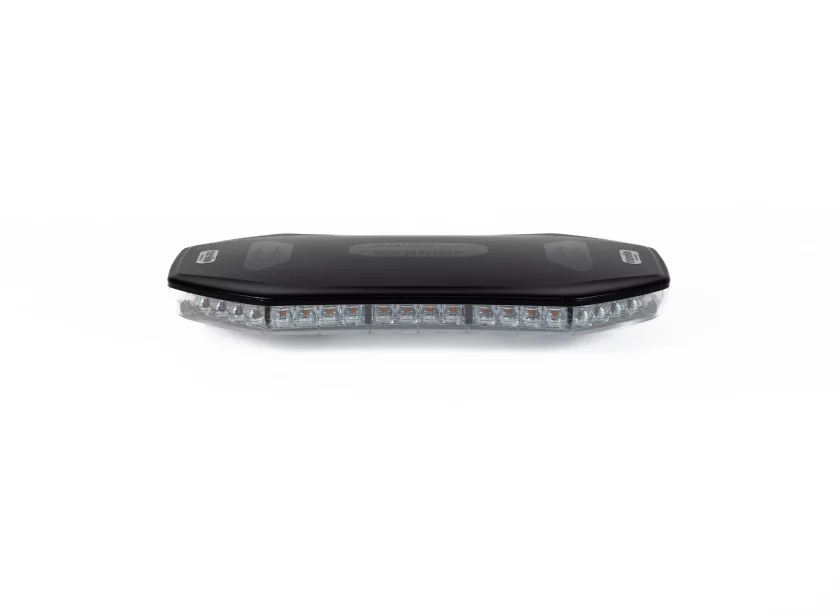 SAFE365 Mini Light Bar met heldere lenzen en zwarte polycarbonaat bovenlens van Marelko