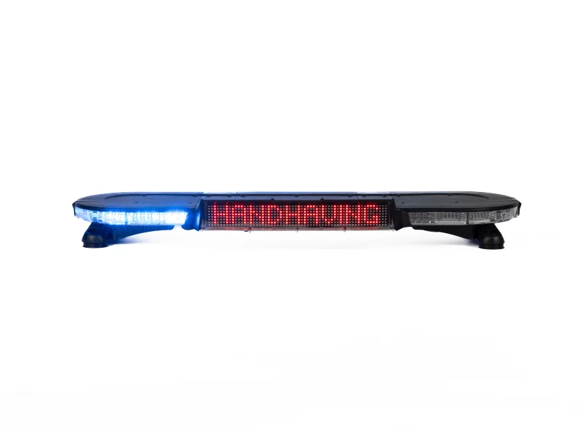 Haztec XL 75 dakset met geïntegreerd LED tekstbord ''HANDHAVING'' en blauwe leds van Marelko