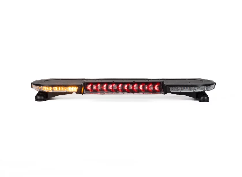Haztec XL 75 dakset met geïntegreerd LED tekstbord ''WEGWIJZERING LINKS'' en amber leds van Marelko