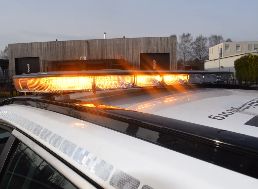 SoundOff Signal nFORCE dakset met amber LED signalering van Marelko
