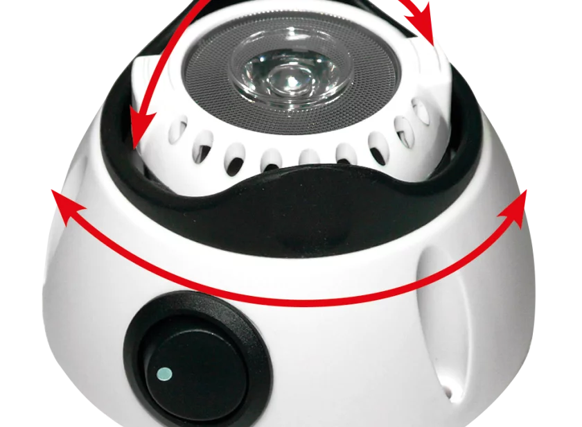 Ronde LED kaartleeslamp met draaibare lichtunit van Marelko