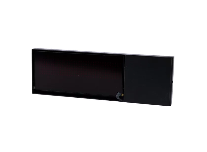 H138 kantelbord smal met rood Full Matrix H510 tekstdisplay van Marelko