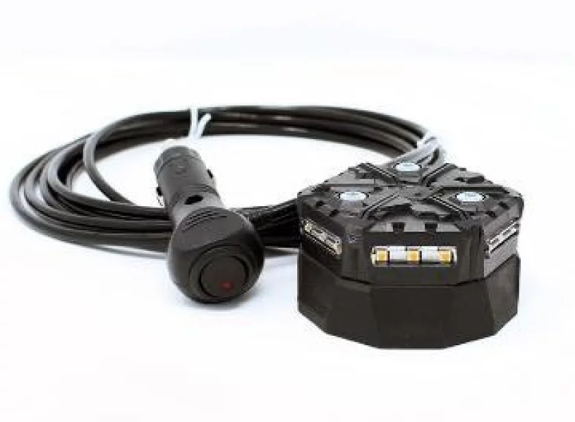 Micro Bright Beacon met magneetmontage en 12V stekker van Marelko